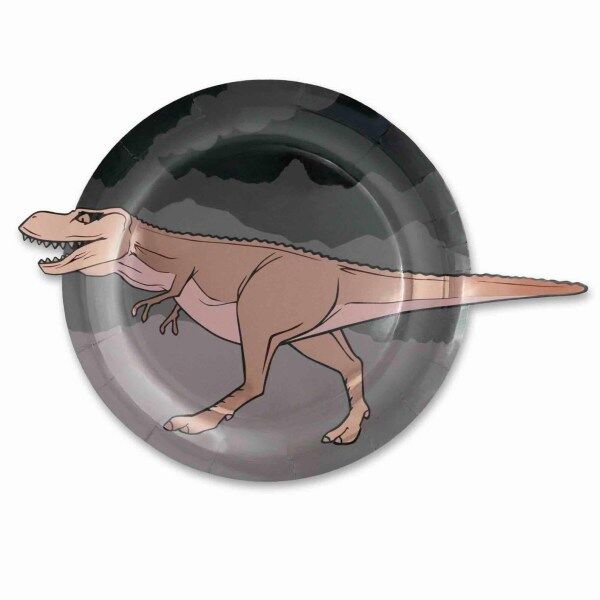 Platos Cartón Dinosaurio T-Rex
